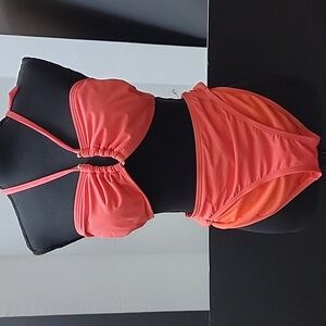 Bar III Bright Coral Bikini Set
